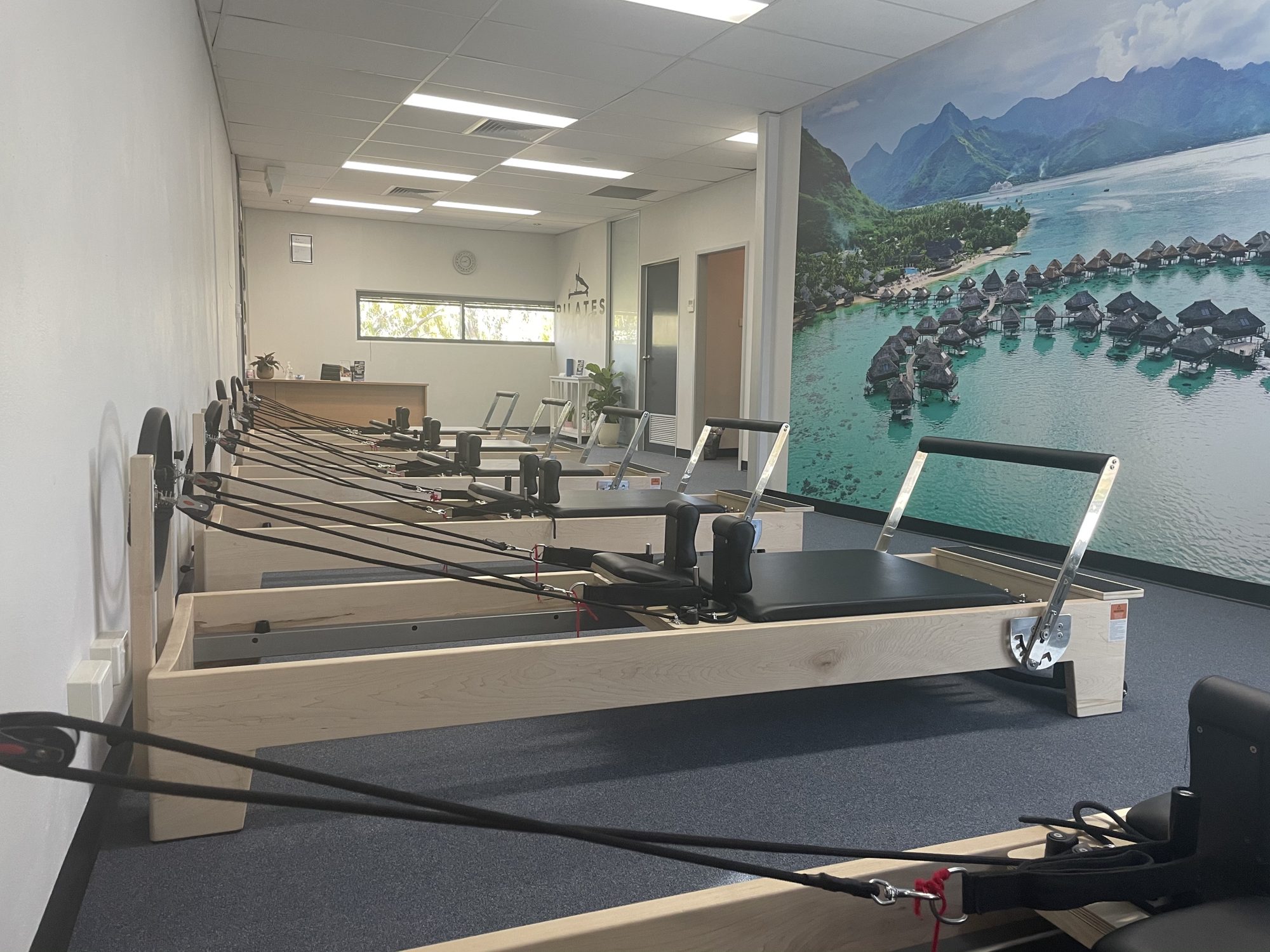 The reformer studio at Pilates Precision